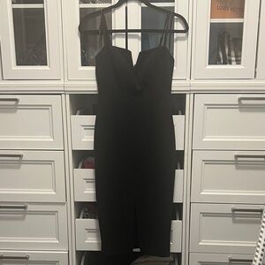 Vince Camuto Elegant Strapless Black Dress